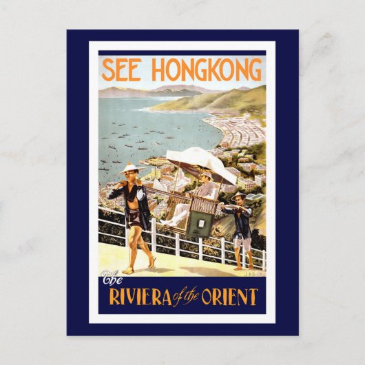 Hong Kong China Travel Briefkaart (Voorkant)