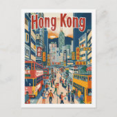 Hong Kong China Vintage Beroemde Reisplaats Briefkaart (Voorkant)