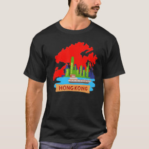 Hong Kong City China souvenir voor mannen vrouwen T-shirt
