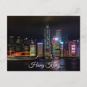 Hong Kong City Uitzicht Foto Briefkaart