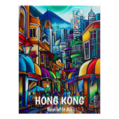 Hong Kong: Ciudad Mundial de Asia Perfect Poster (Voorkant)