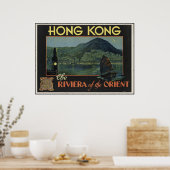 Hong Kong De Riviera van het orient Poster (Keuken)
