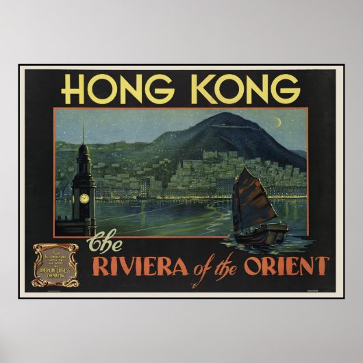 Hong Kong De Riviera van het orient Poster (Voorkant)
