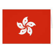 Hong Kong Flag (Voorkant Horizontaal)