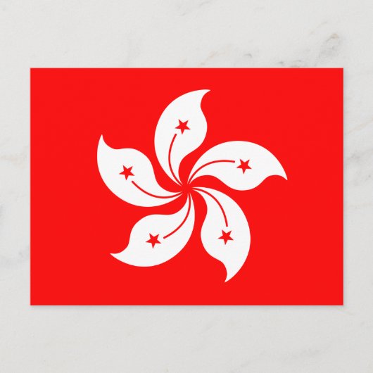 Hong Kong Flag "Classic" Briefkaart (Voorkant)