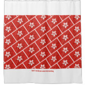 HONG KONG FLAG Gepersonaliseerd het Patriottische Douchegordijn (Voorkant)
