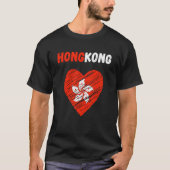Hong Kong Flag Holiday Hong Kong Heart Hongkonger T-shirt (Voorkant)