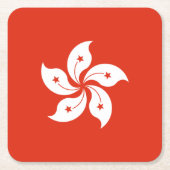 Hong Kong Flag Kartonnen Onderzetters