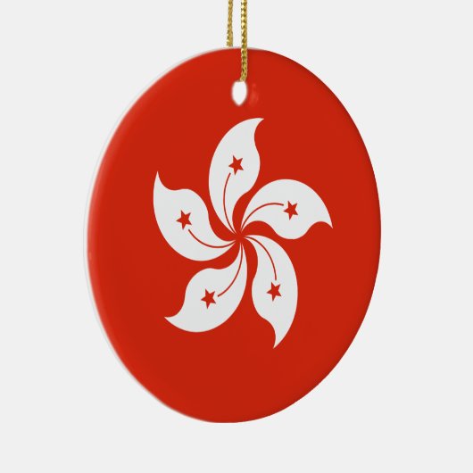 Hong Kong Flag Keramisch Ornament (Rechts)