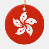 Hong Kong Flag Keramisch Ornament (Voorkant)