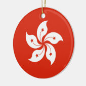 Hong Kong Flag Keramisch Ornament (Links)