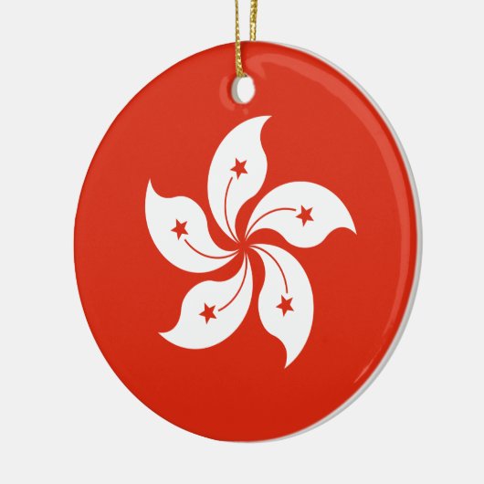 Hong Kong Flag Keramisch Ornament (Links)