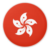 Hong Kong Flag Keramische Knop (Voorkant)