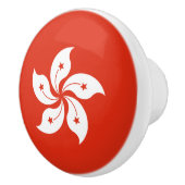 Hong Kong Flag Keramische Knop (Rechts)