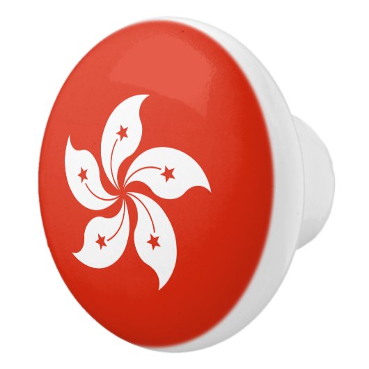 Hong Kong Flag Keramische Knop (Rechts)