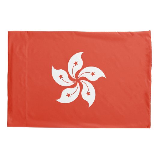 Hong Kong Flag Kussensloop (Achterkant)