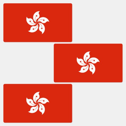 Hong Kong Flag Labels (Groep)