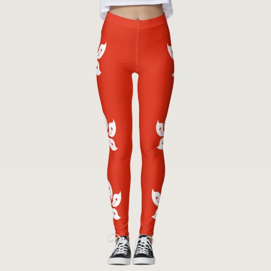 Hong Kong Flag Leggings (Voorkant)