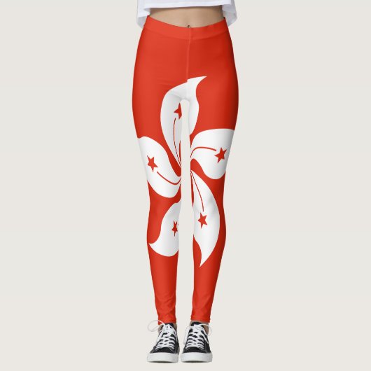 Hong Kong Flag Leggings (Voorkant)