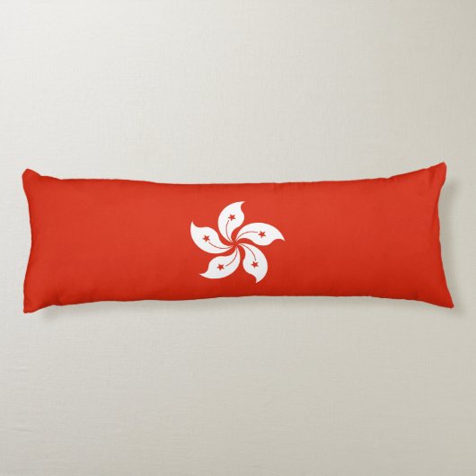 Hong Kong Flag Lichaamskussen (Achterkant)