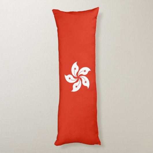 Hong Kong Flag Lichaamskussen (Achterkant (Verticaal))