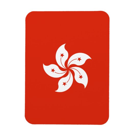 Hong Kong Flag Magneet (Verticaal)