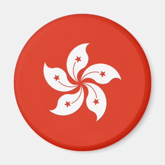 Hong Kong Flag Magneet (Voorkant)