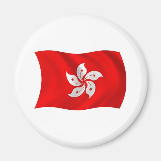 Hong Kong Flag Magnet (Voorkant)