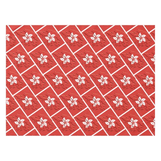 HONG KONG Flag MAP Stijlvol patriotticum Tafelkleed (Voorkant (Horizontaal))