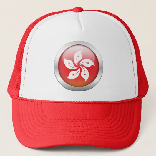Hong Kong Flag "Orb" Trucker Pet (Voorkant)
