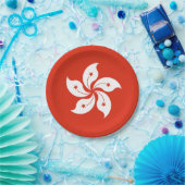 Hong Kong Flag Papieren Bordje (Feest)