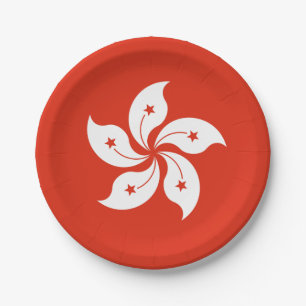Hong Kong Flag Papieren Bordje