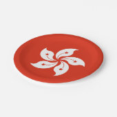 Hong Kong Flag Papieren Bordje (Gekanteld)