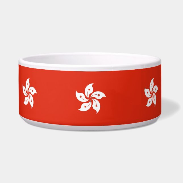Hong Kong Flag Pet Bowl Voerbakje (Voorkant)
