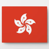 Hong Kong Flag Plaque Fotoplaat (Voorkant)