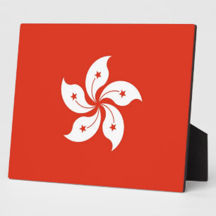 Hong Kong Flag Plaque Fotoplaat