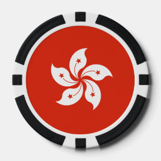 Hong Kong Flag Poker Chips