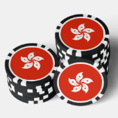 Hong Kong Flag Poker Chips (Opstapeling)