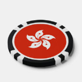Hong Kong Flag Poker Chips (Enkel)
