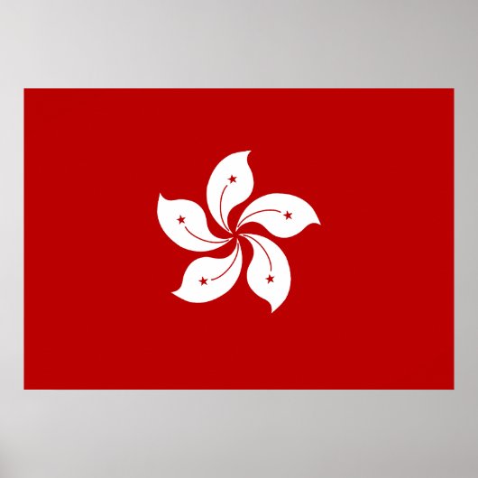 Hong Kong Flag Poster (Voorkant)