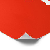 Hong Kong Flag Poster (Hoek)