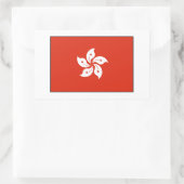 Hong Kong Flag Rechthoekige Sticker (Tas)