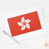 Hong Kong Flag Rechthoekige Sticker (Envelop)