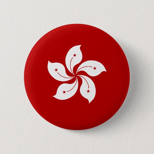 Hong Kong Flag Ronde Button 5,7 Cm (Voorkant)