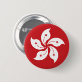 Hong Kong Flag Ronde Button 5,7 Cm (Voorkant /achterkant)