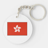 Hong Kong Flag Sleutelhanger (Achterkant)