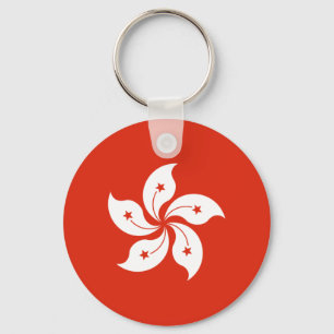 Hong Kong Flag Sleutelhanger