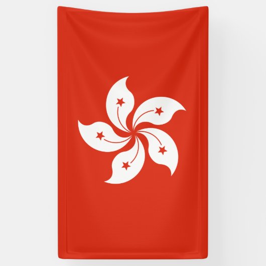 Hong Kong Flag Spandoek (Verticaal)