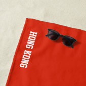 Hong Kong Flag Splendid Patriotic Strandlaken (In situ)