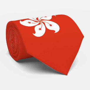 Hong Kong Flag Stropdas